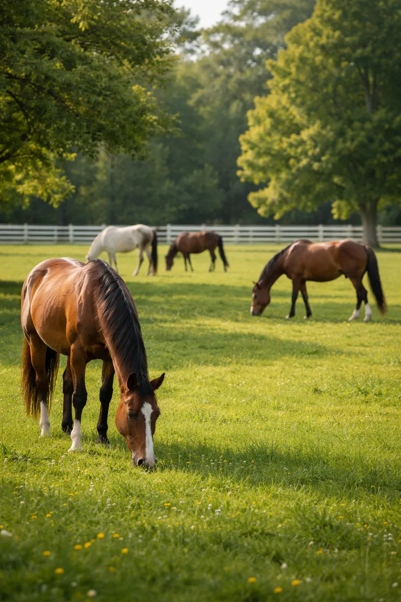 Horses in a paddock